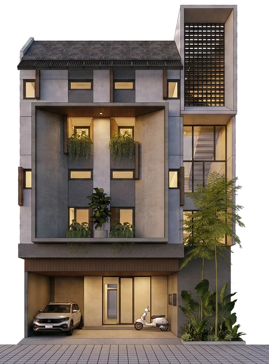 Fasad hunian MetroPoint di Jl. Sigura-Gura